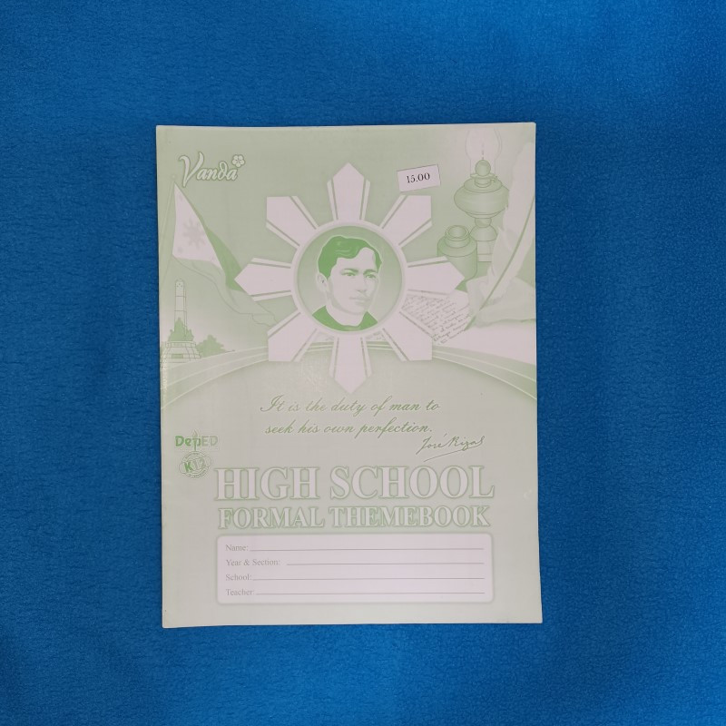 Formal Theme Book - High School