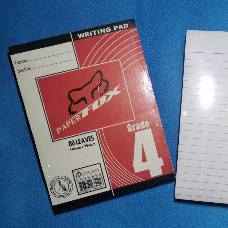 Grade 4 Pad Paper